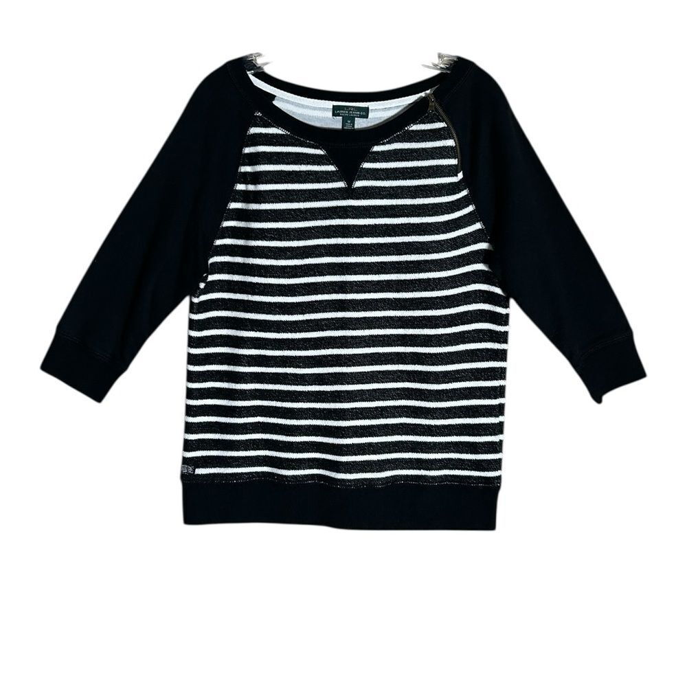 Ralph Lauren Jeans Co. Black and White Sweater